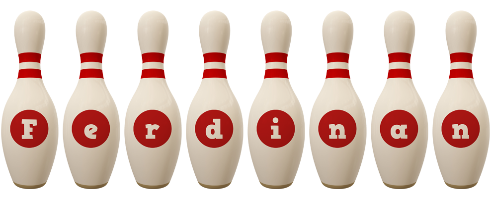 Ferdinan bowling-pin logo