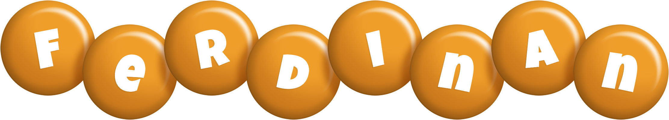 Ferdinan candy-orange logo