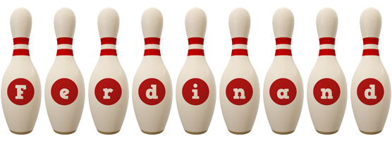 Ferdinand bowling-pin logo