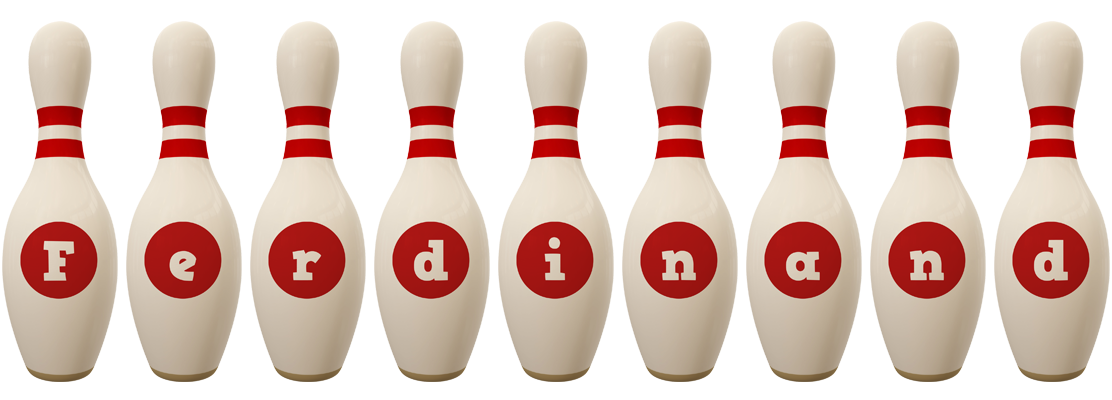Ferdinand bowling-pin logo