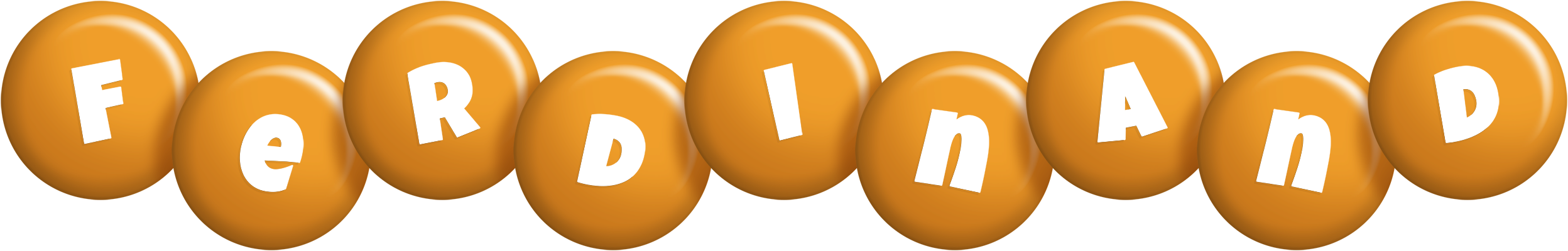 Ferdinand candy-orange logo