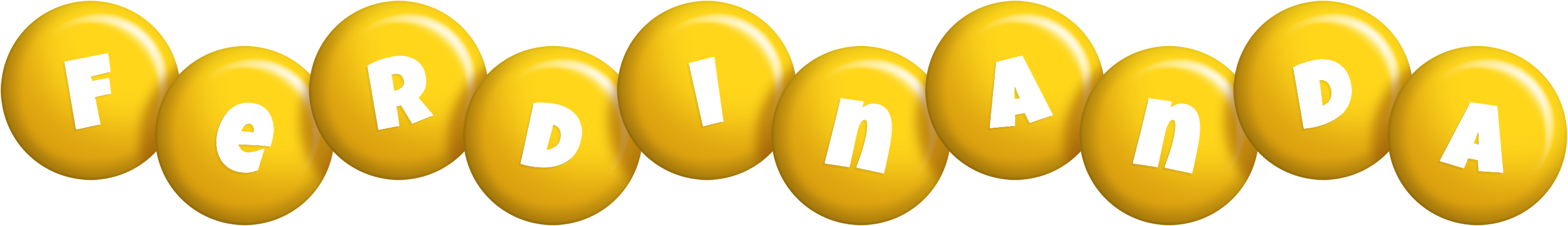 Ferdinanda candy-yellow logo