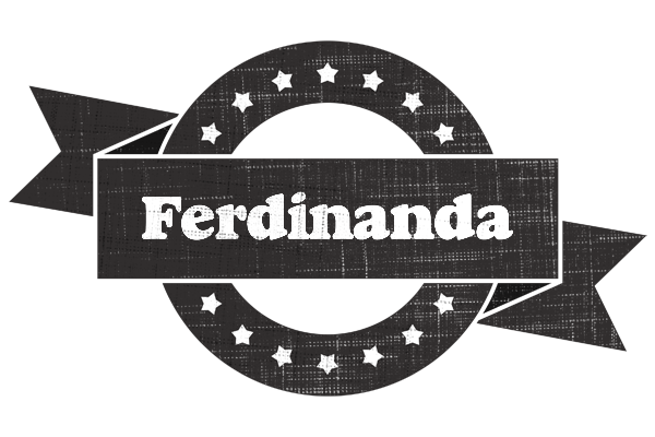 Ferdinanda grunge logo