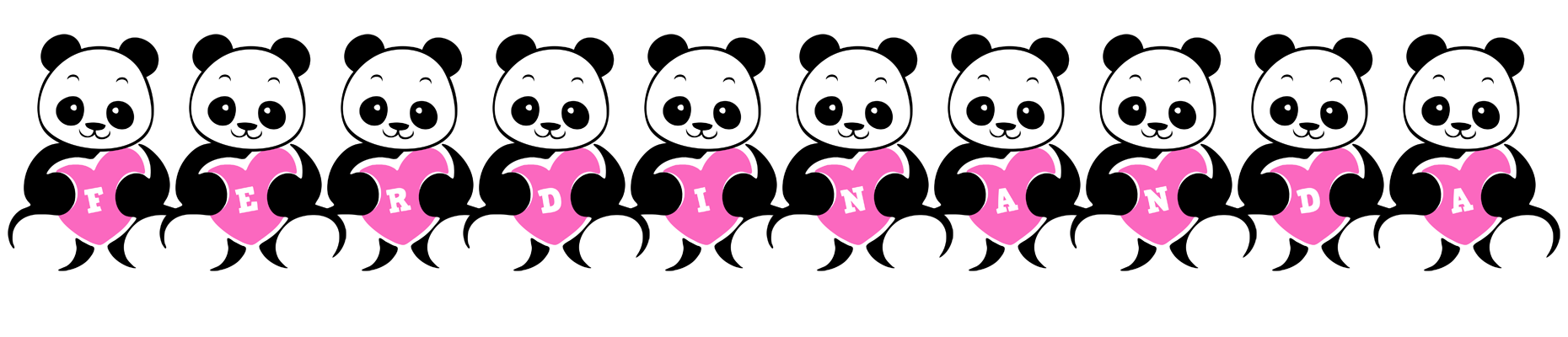 Ferdinanda love-panda logo