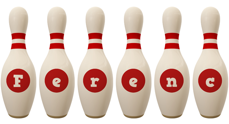 Ferenc bowling-pin logo