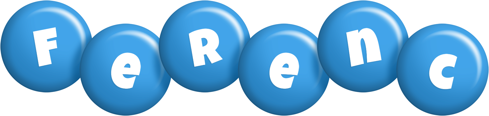 Ferenc candy-blue logo