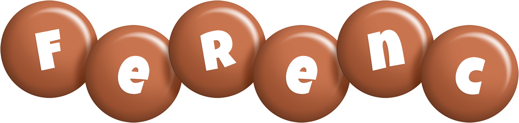 Ferenc candy-brown logo