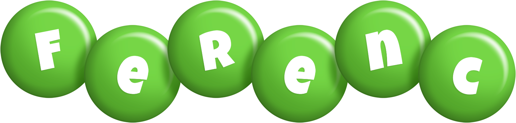 Ferenc candy-green logo