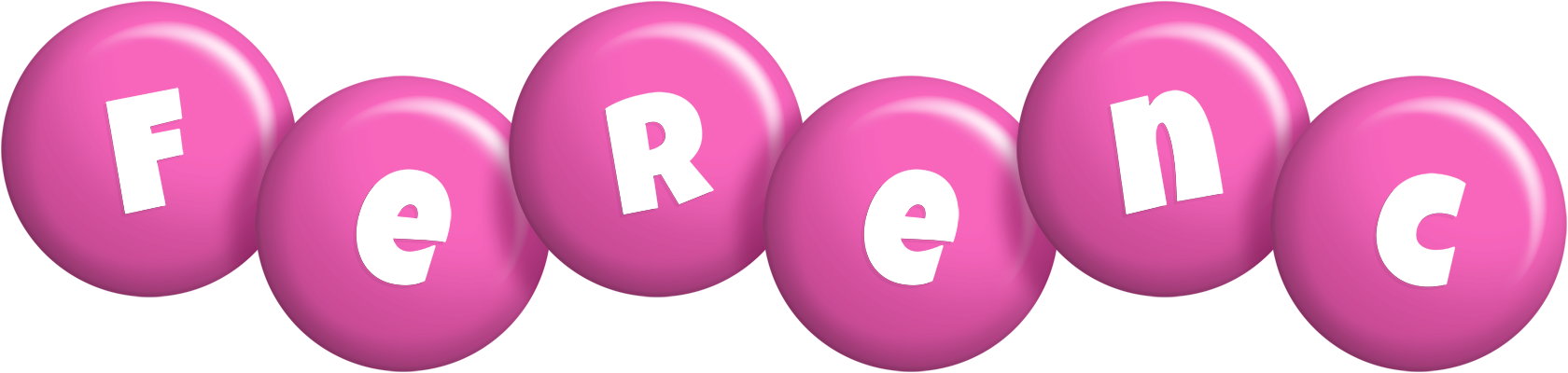 Ferenc candy-pink logo