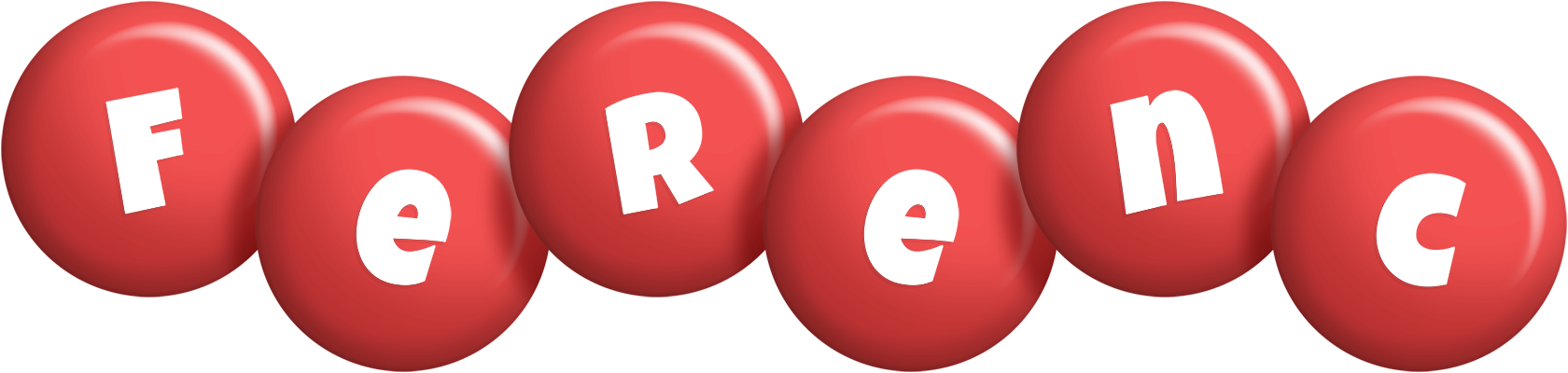 Ferenc candy-red logo