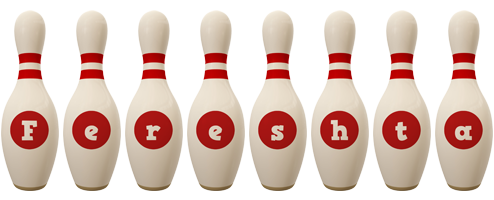 Fereshta bowling-pin logo