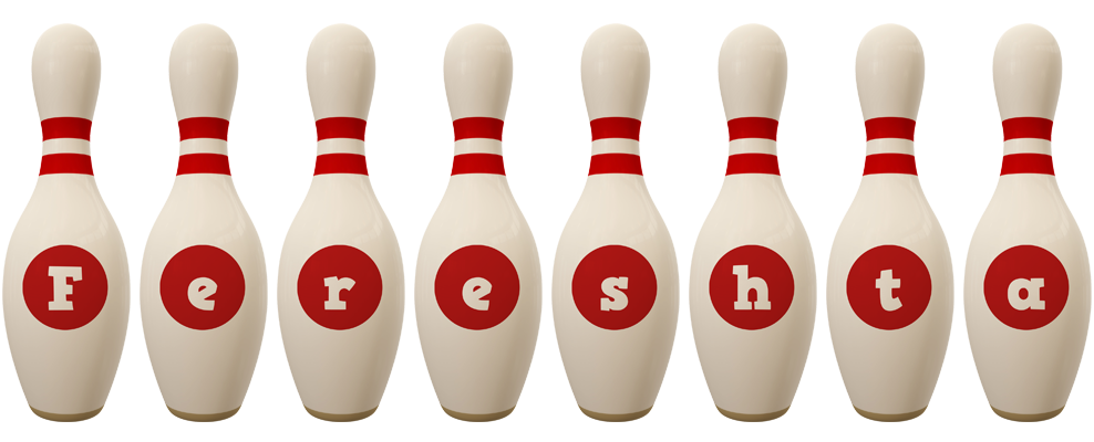 Fereshta bowling-pin logo