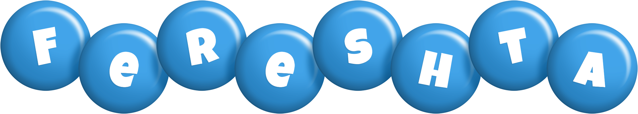 Fereshta candy-blue logo