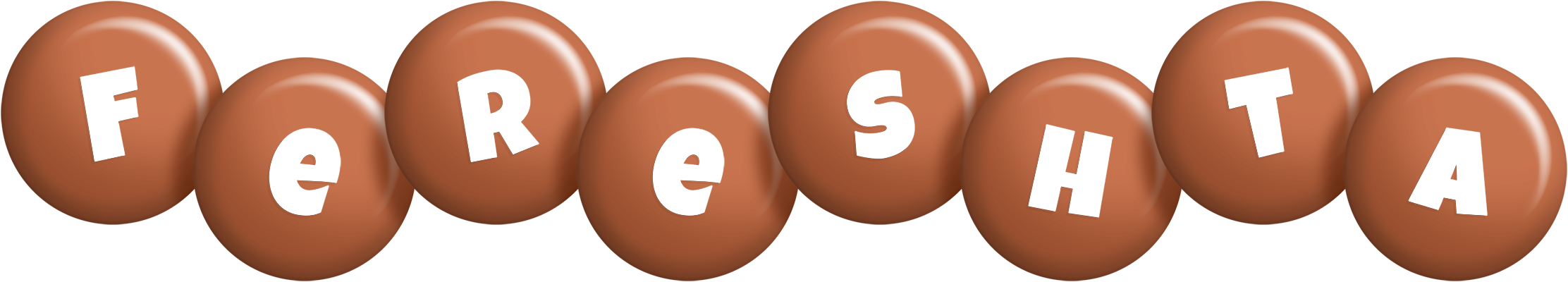 Fereshta candy-brown logo