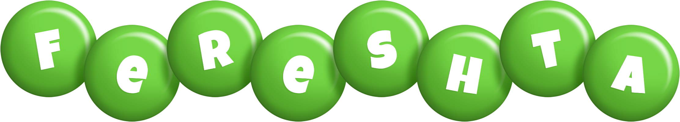 Fereshta candy-green logo