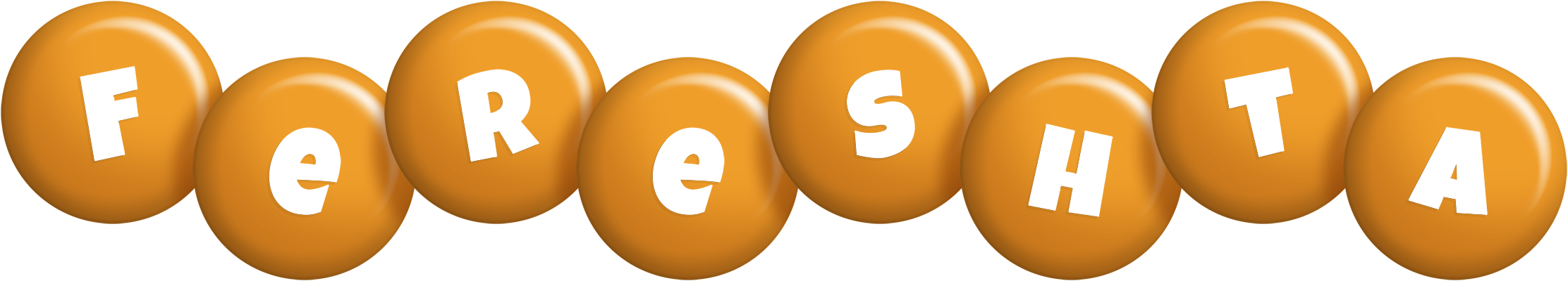 Fereshta candy-orange logo
