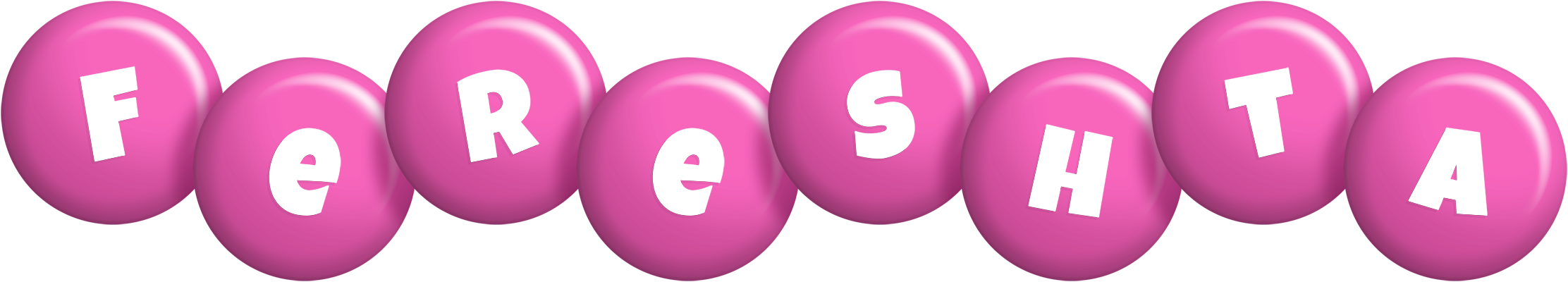 Fereshta candy-pink logo