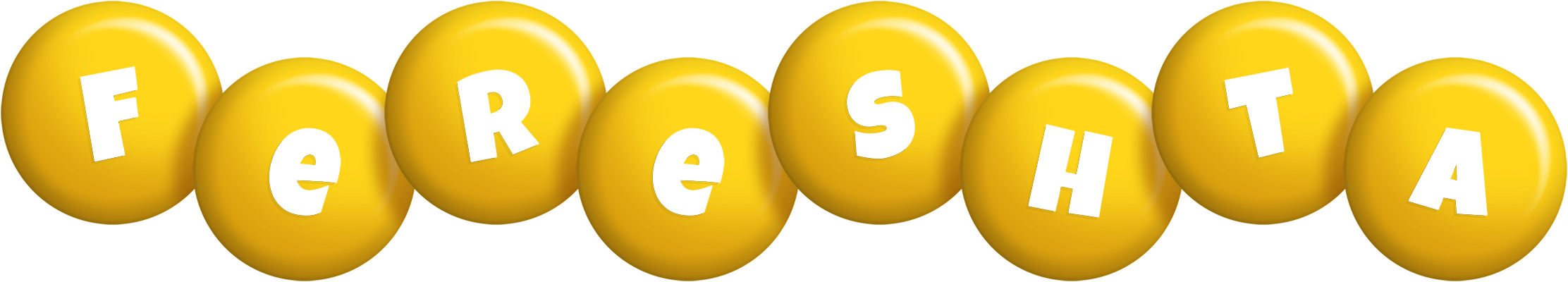Fereshta candy-yellow logo