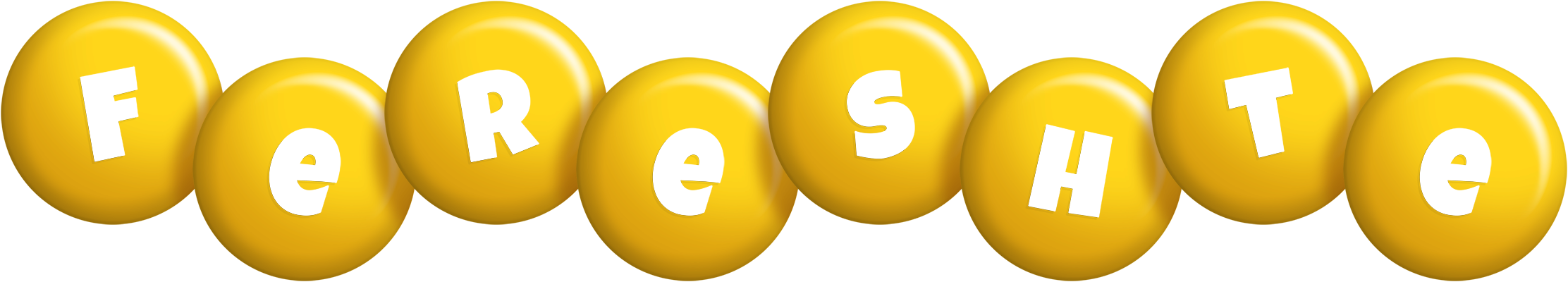 Fereshte candy-yellow logo
