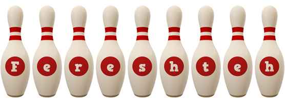 Fereshteh bowling-pin logo