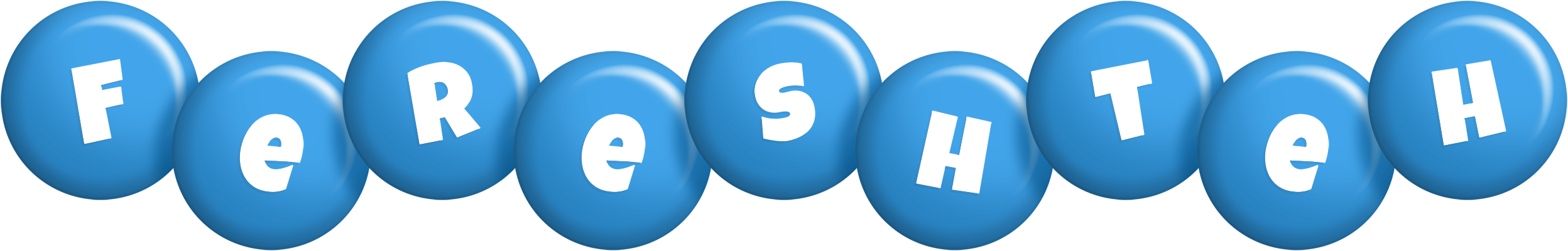 Fereshteh candy-blue logo