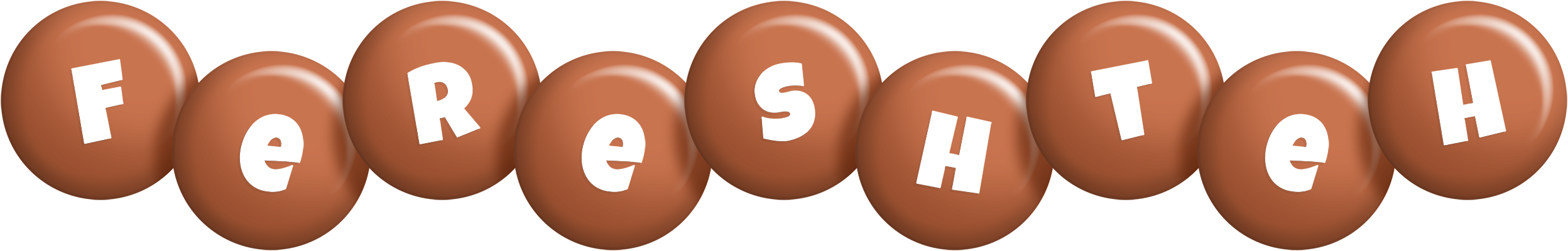Fereshteh candy-brown logo