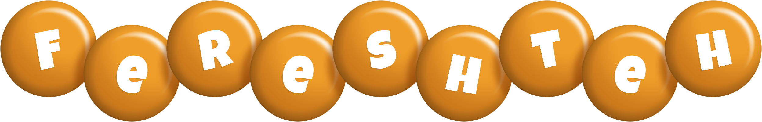 Fereshteh candy-orange logo