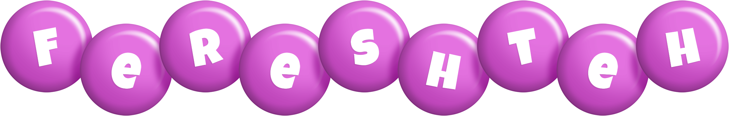 Fereshteh candy-purple logo
