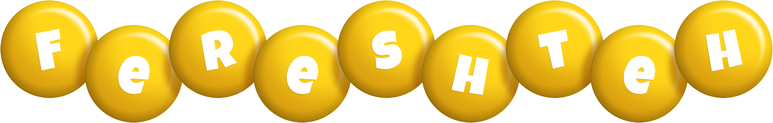 Fereshteh candy-yellow logo