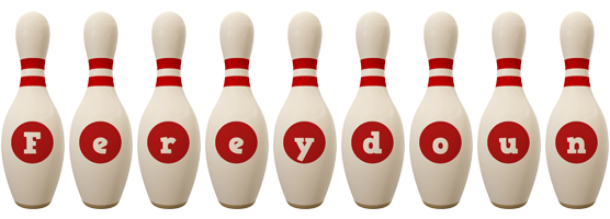 Fereydoun bowling-pin logo