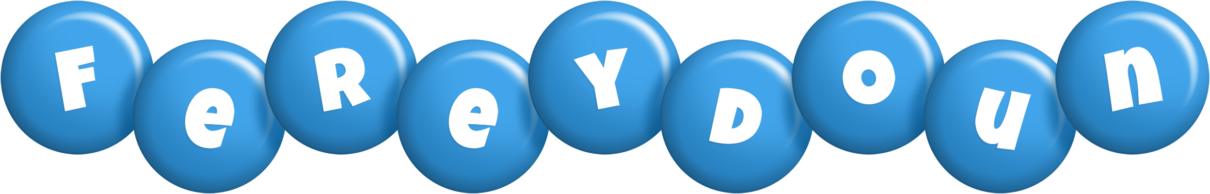 Fereydoun candy-blue logo