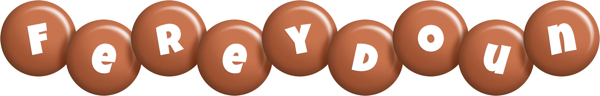 Fereydoun candy-brown logo