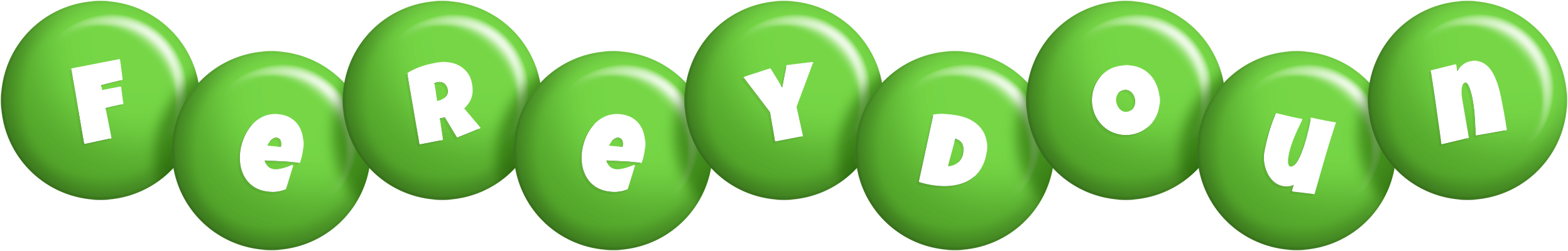 Fereydoun candy-green logo