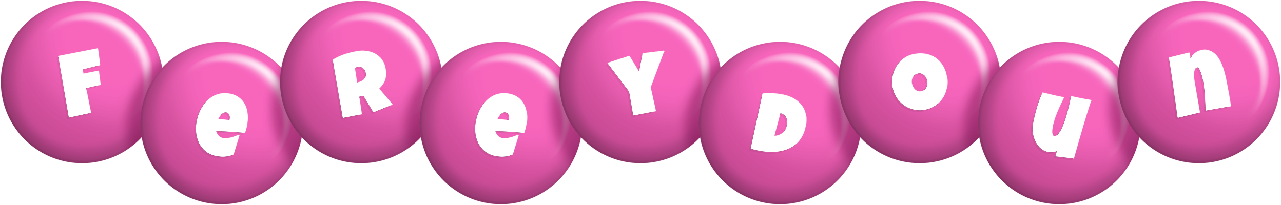 Fereydoun candy-pink logo