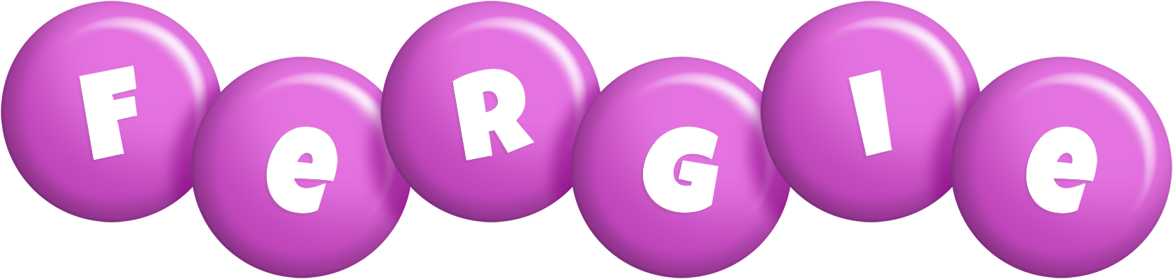 Fergie candy-purple logo