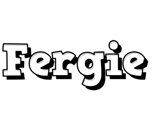 Fergie snowing logo