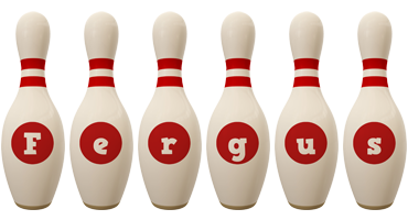 Fergus bowling-pin logo