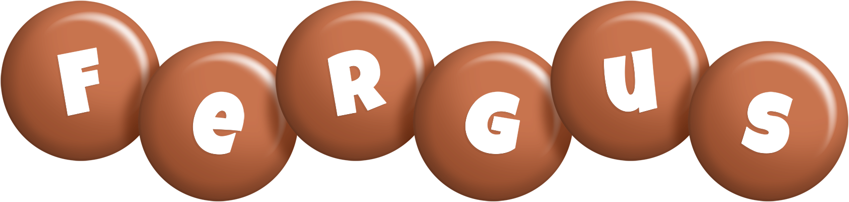 Fergus candy-brown logo