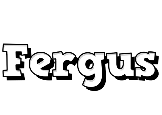 Fergus snowing logo