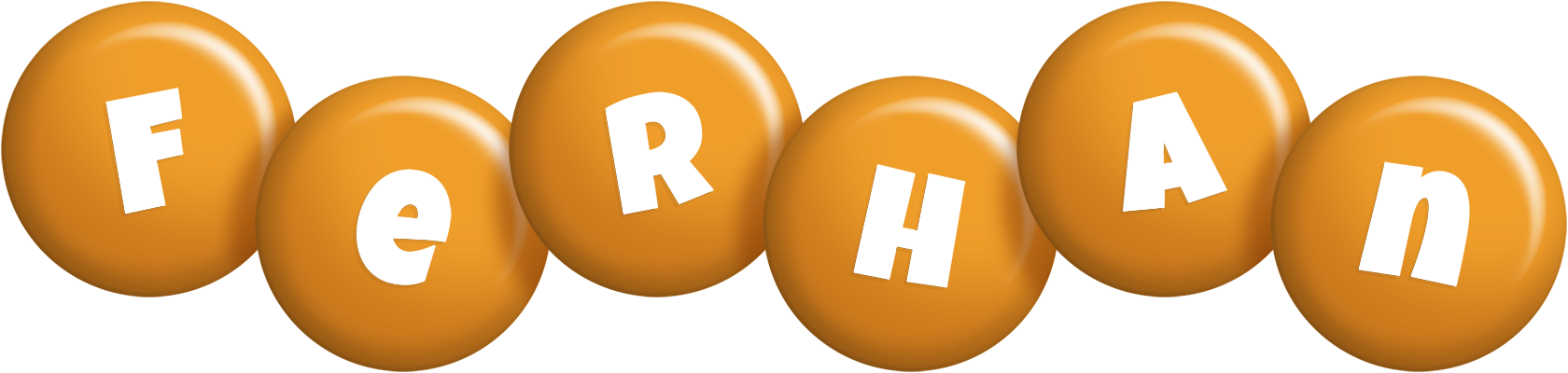 Ferhan candy-orange logo