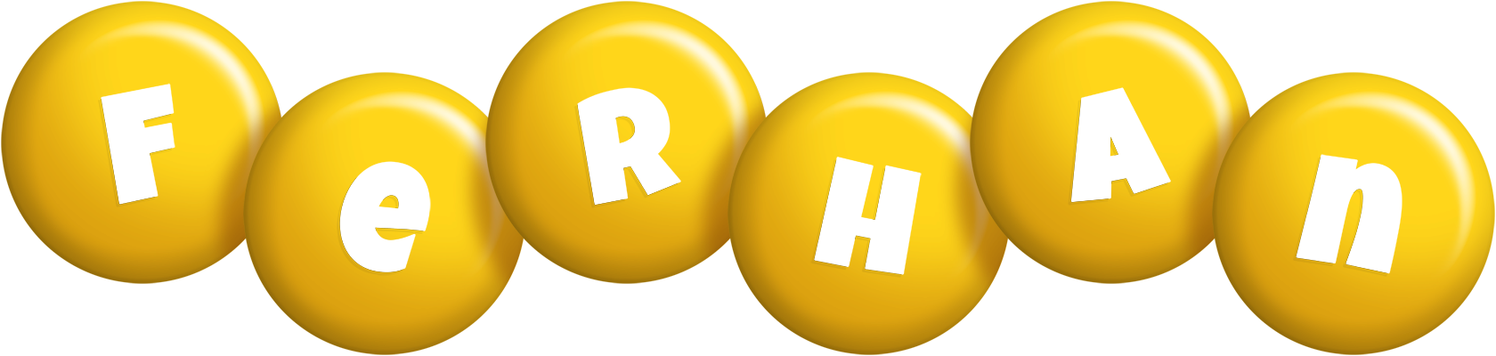 Ferhan candy-yellow logo