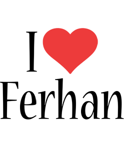 Ferhan i-love logo