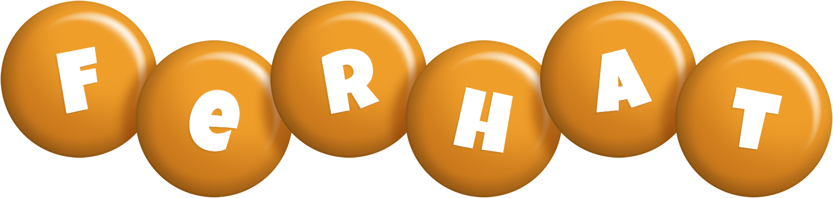 Ferhat candy-orange logo