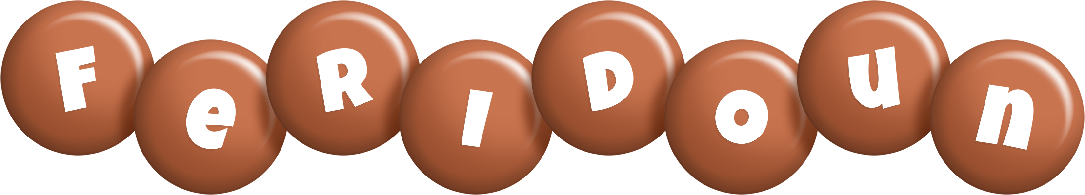 Feridoun candy-brown logo