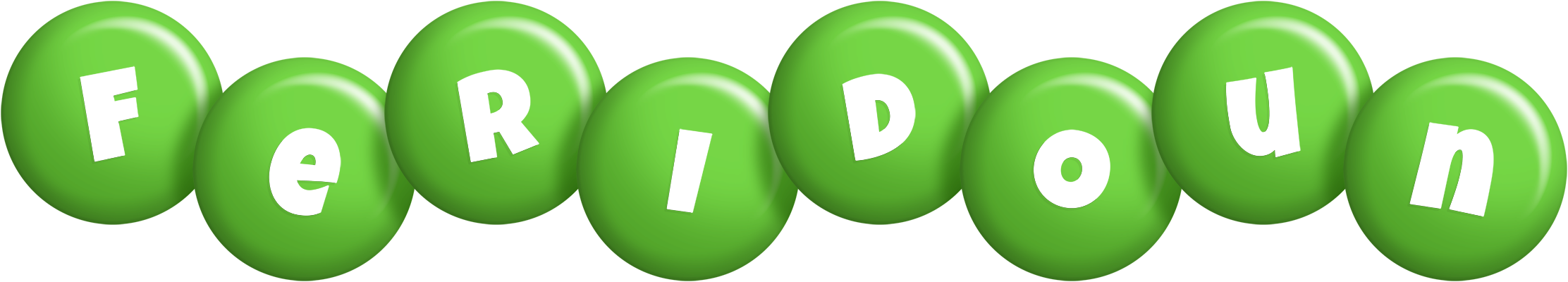 Feridoun candy-green logo