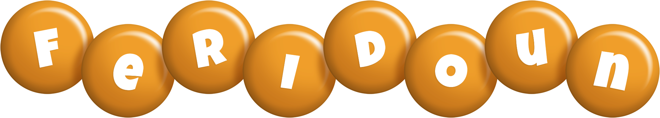 Feridoun candy-orange logo