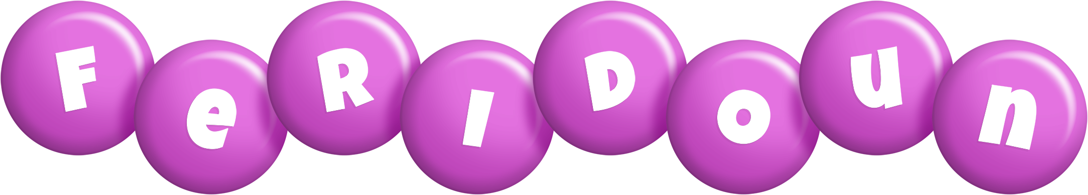 Feridoun candy-purple logo