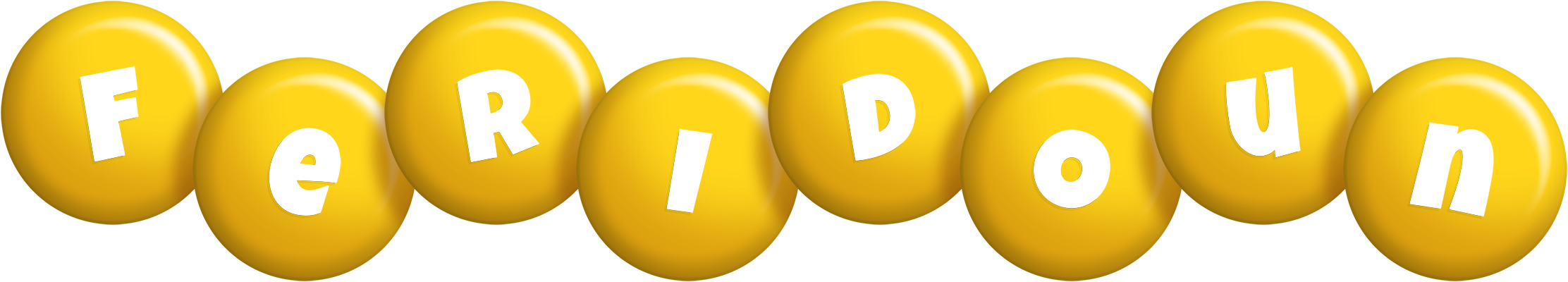Feridoun candy-yellow logo