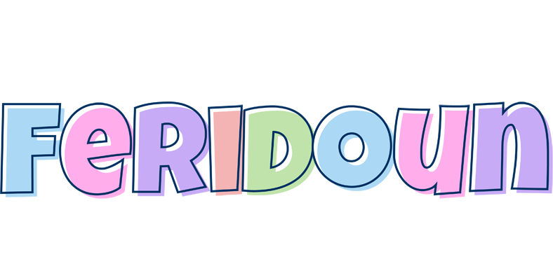 Feridoun pastel logo