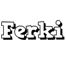 Ferki snowing logo